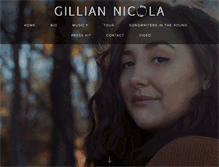 Tablet Screenshot of gilliannicola.com